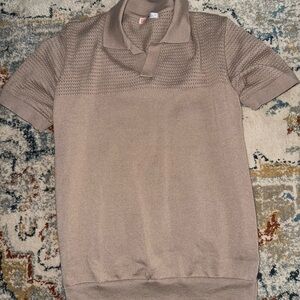 Men's Tan Polo Shirt